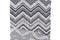 Heather Blue and Cream Chevron Sweater Knit Fabric 1 yard and 25 inches
